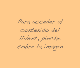 Para acceder al contenido del llibret, pinche sobre la imagen